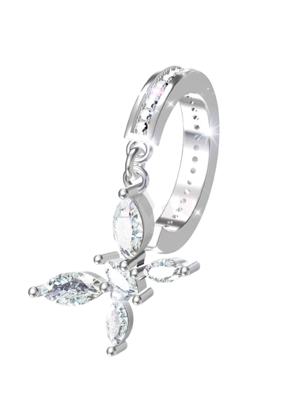 Dancing Butterfly Ring